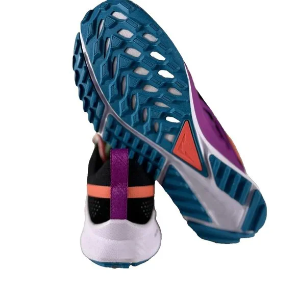 Nike Men's React Pegasus Trail 4 Black Magic Ember Vivid Purple Sneakers Size 10